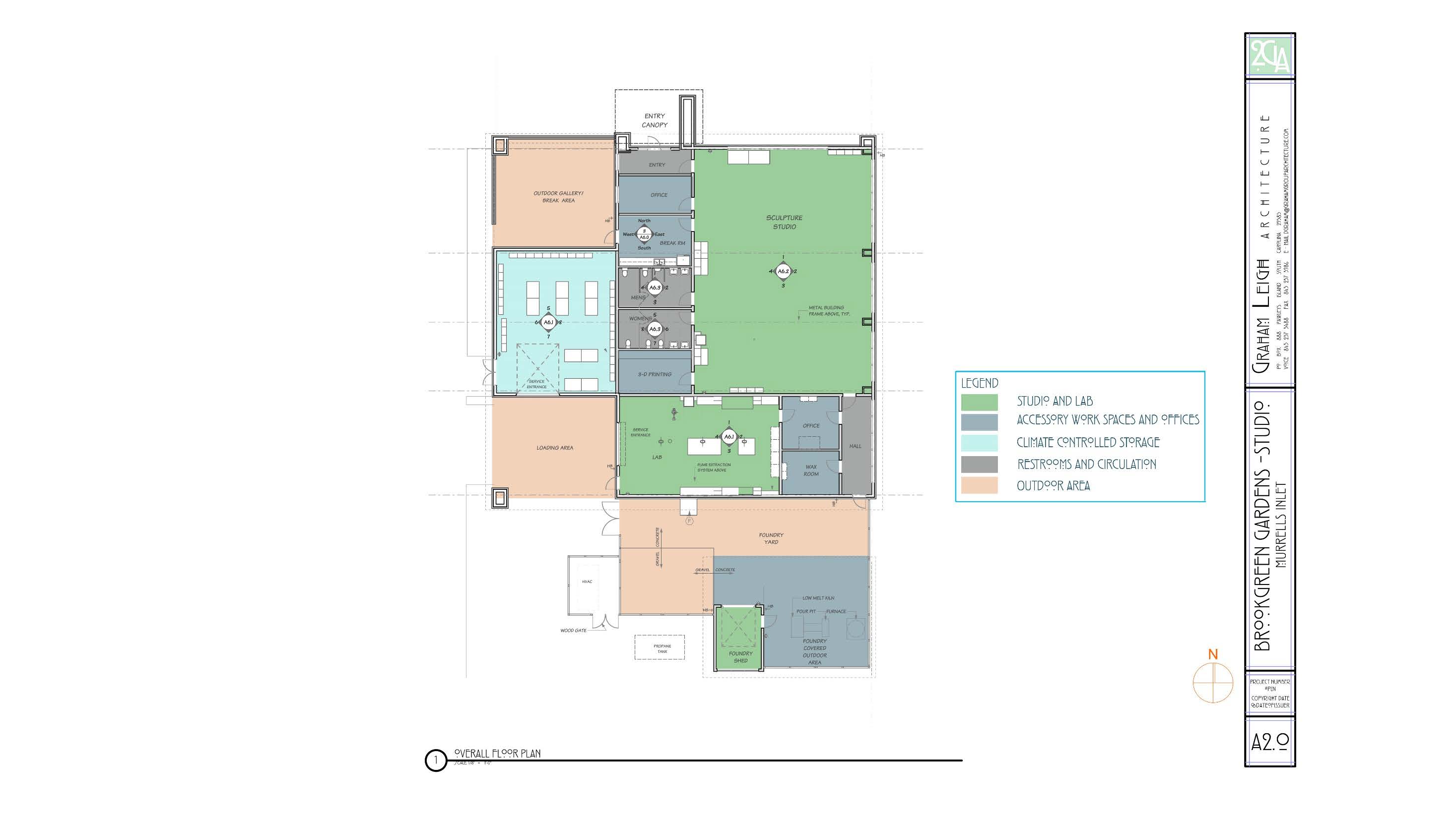 floor plan of the Simpson Arts Center at Brookgreen Gardens