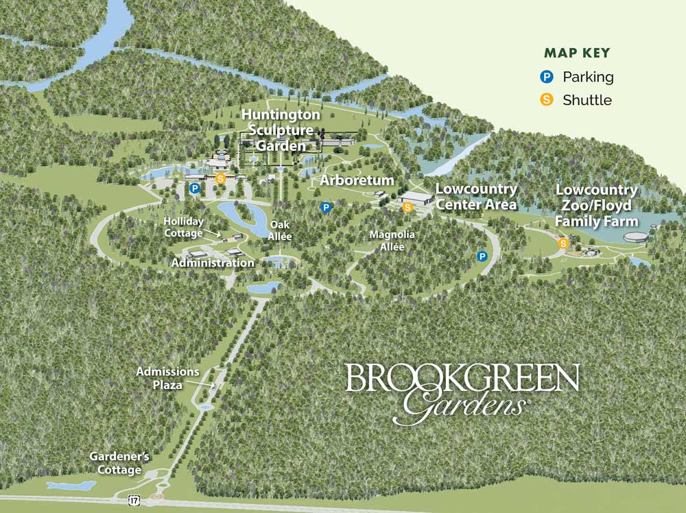 overview map of Brookgreen Gardens