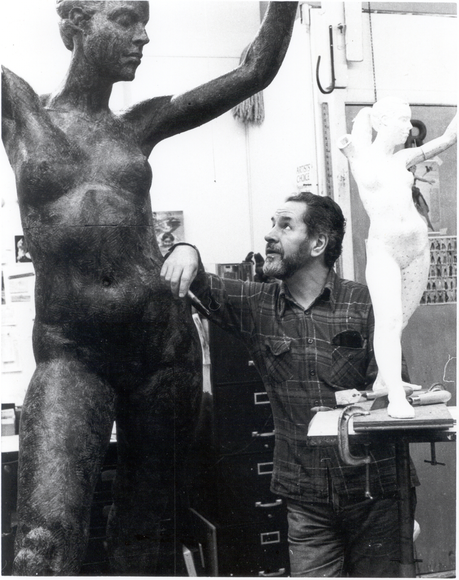 Richard Miller in his Studio