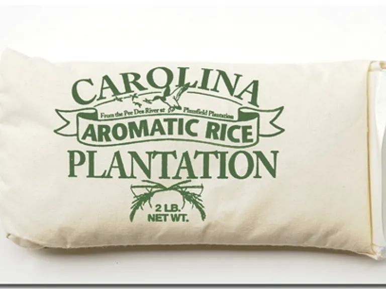 Bag of Carolina Plantation rice