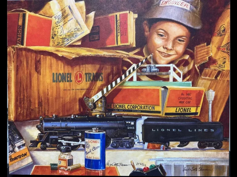 Lionel Trains painting