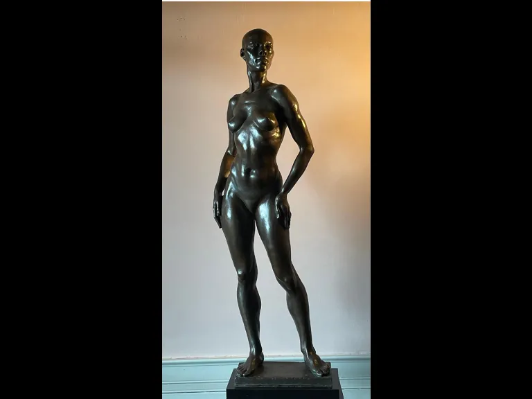 Attitude by Anthony Antonios Bronze sculpture of a woman