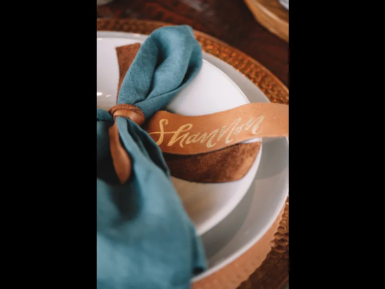 Napkin Holder Custom Calligraphy name