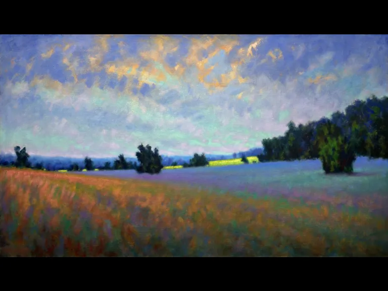 Clay Johnson - Plein Air Painting of a field