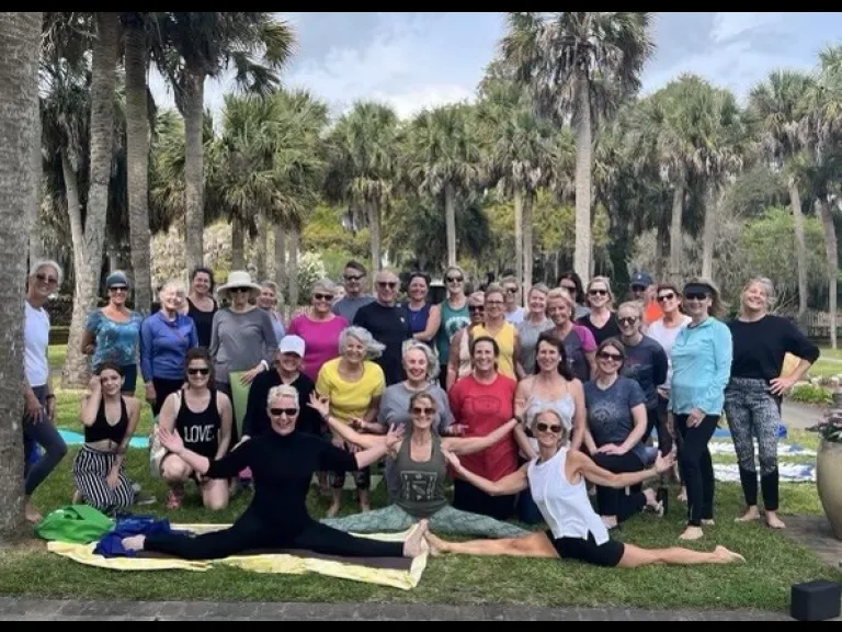 Yoga Group at Brookgreen Gardens